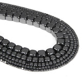 Natural Hematite Cube Beads 15''