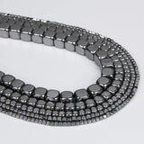 Natural Hematite Cube Beads 15''