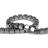 Natural Hematite Cube Beads 15''