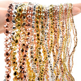 2-8MM Hematite Round Faceted Stone Beads for Jewelry Making
