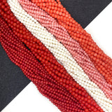 2-8mm Natural Sea Bamboo Red Coral Beads for DIY Jewelry Making