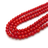 2-8mm Natural Sea Bamboo Red Coral Beads for DIY Jewelry Making