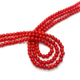 2-8mm Natural Sea Bamboo Red Coral Beads for DIY Jewelry Making