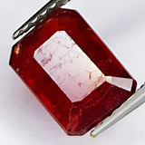 2.90ct Ruby Emerald Cut 8.8x6.3mm