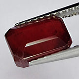 2.95ct Ruby Emerald-Cut 7.7x5.8mm Loose Gemstone