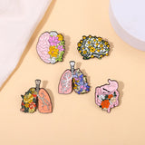 Punk Gothic Enamel Pins Set Skull Witch Brooch Halloween Badges Jewelry Kids