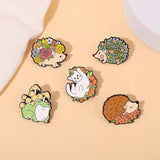 Punk Gothic Enamel Pins Set Skull Witch Brooch Halloween Badges Jewelry Kids
