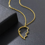 2 Heart Couple Necklaces Engraving Name Love Friendship