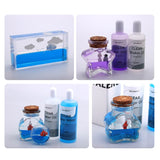 2 Bottles 120ml Pouring Oil Quicksand UV Epoxy Resin Silicone Mold Liqu