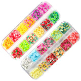 2 Boxes Fruits Polymer Clay Slices Slime Cherry Strawberry Watermelon Resin Jewe