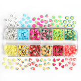 2 Boxes Fruits Polymer Clay Slices Slime Cherry Strawberry Watermelon Resin Jewe