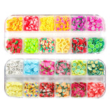 2 Boxes Fruits Polymer Clay Slices Slime Cherry Strawberry Watermelon Resin Jewe