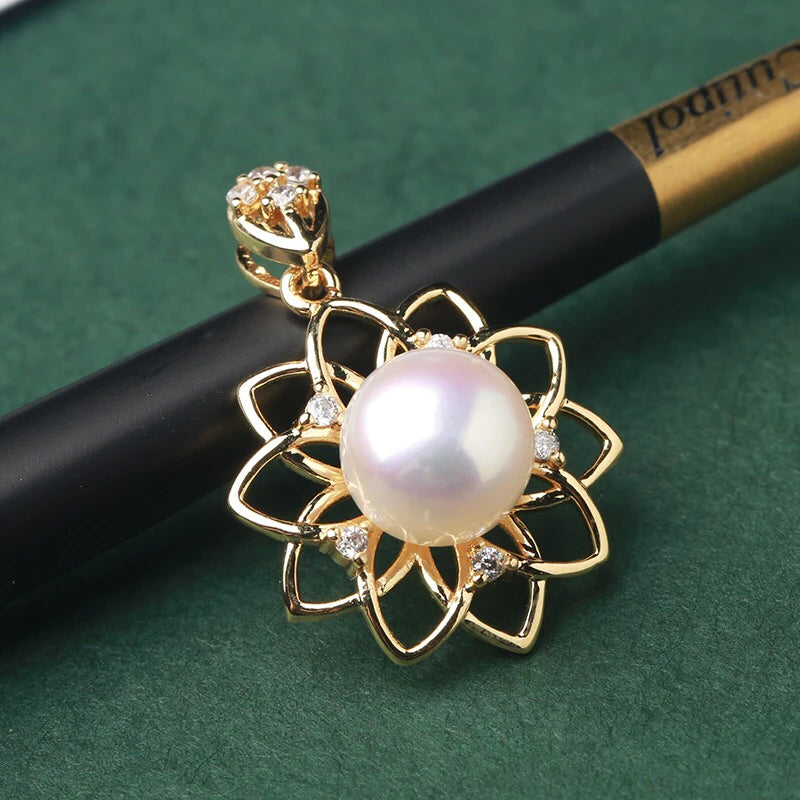 2 Pendant Mounts for Pearls, Corals, Jade Beads