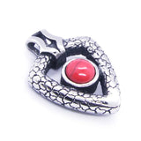 316L Stainless Steel Eyeball Pendant with 2 Stone