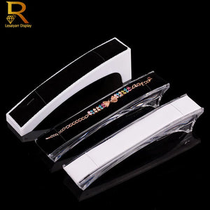 Acrylic Jewelry Display Stand Necklace Chain Velvet Jewelry Decoration Display