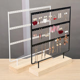 Wooden Earring Stand Holder Jewelry Display Storage Organizer