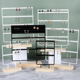 Wooden Earring Stand Holder Jewelry Display Storage Organizer