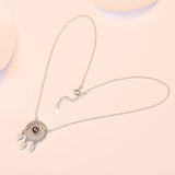 925 Silver Dream Catcher Feather Charm Necklace Love Meaningful Gift S-N421