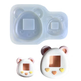 Bear Ornament Quicksand Silicone Epoxy Mold DIY Keychain Pendant Mould