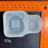 Bear Ornament Quicksand Silicone Epoxy Mold DIY Keychain Pendant Mould
