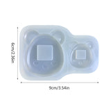 Bear Ornament Quicksand Silicone Epoxy Mold DIY Keychain Pendant Mould