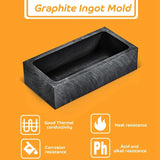 2 Graphite Ingot Molds for Metal Melting 4 X 2 X 1 Inch