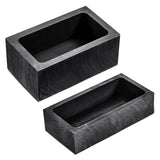 Graphite Ingot Molds 2 Pack for Silver Copper Aluminum Melting