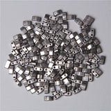 2-Hole Flat 3x5mm Tila Tube Beads for Jewelry Making