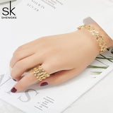 Magic Retractable Ring Bracelet Crystal Rhinestone Bracelets Women Jewelry Gift