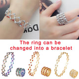 Magic Stretchable Bracelet Ring Charm Crystal Jewelry Gift
