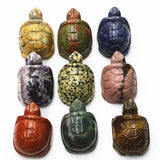 2 Inch Natural Crystal Little Turtles Handmake Carved Polished Healing Stones
