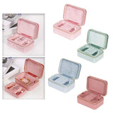 Portable 2 Layer Jewelry Box Display Holder for Bracelets, Earrings, Watches