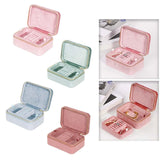 Portable 2 Layer Jewelry Box Display Holder for Bracelets, Earrings, Watches