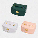 2 Layer Jewelry Organizer, Large Capacity Display Holder Case