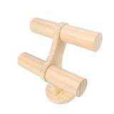 2-Layer Wooden Jewelry Display Stand Organizer for Rings, Pendants