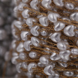 2m Stainless Steel Heart Pearl Chains DIY Necklace Supplies