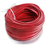 2 Meters Flat PU Leather Strap for DIY Bracelet Necklace - Black