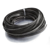 2 Meters Flat PU Leather Strap for DIY Bracelet Necklace - Black