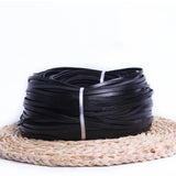 2 Meters Flat Leather Cord String Lace Rope DIY Necklace Bracelet