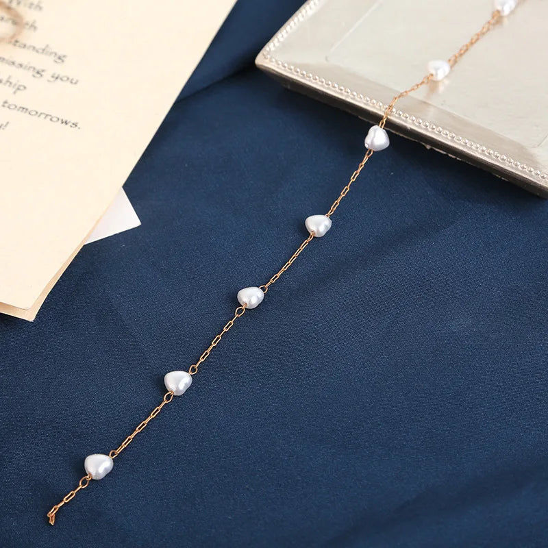 2 Meters Pearls Chain Metal Brass Beads for DIY Jewelry Making
