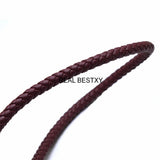 6mm Purple-Red Leather Cord for Jewelry Making