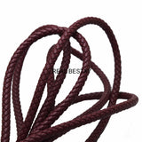 6mm Purple-Red Leather Cord for Jewelry Making