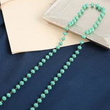 2 Meters Crystal Metal Beaded Chain for Jewelry Making