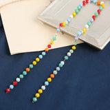 2 Meters Crystal Metal Beaded Chain for Jewelry Making