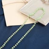2 Meters Crystal Metal Beaded Chain for Jewelry Making