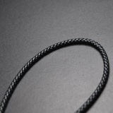 4mm Round Braided Leather Rope Cords for DIY Jewelry Making