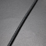 4mm Round Braided Leather Rope Cords for DIY Jewelry Making