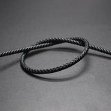 4mm Round Braided Leather Rope Cords for DIY Jewelry Making