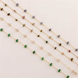 2 Meters Stone Link Chains DIY Jewelry Making Findings