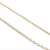 2 Meters Plated O Link Chains for Jewelry Making
